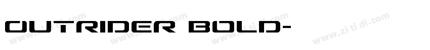 Outrider Bold字体转换